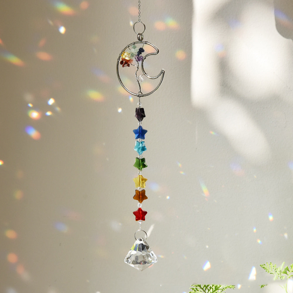 Colorful Crystal Tree Pendant