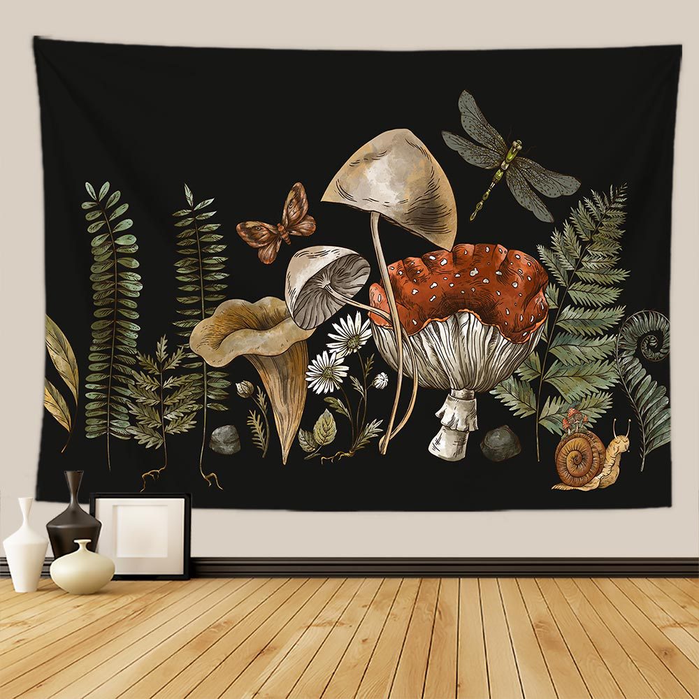 Sun & Moon Floral Tapestry: Celestial Bloom Digital Print