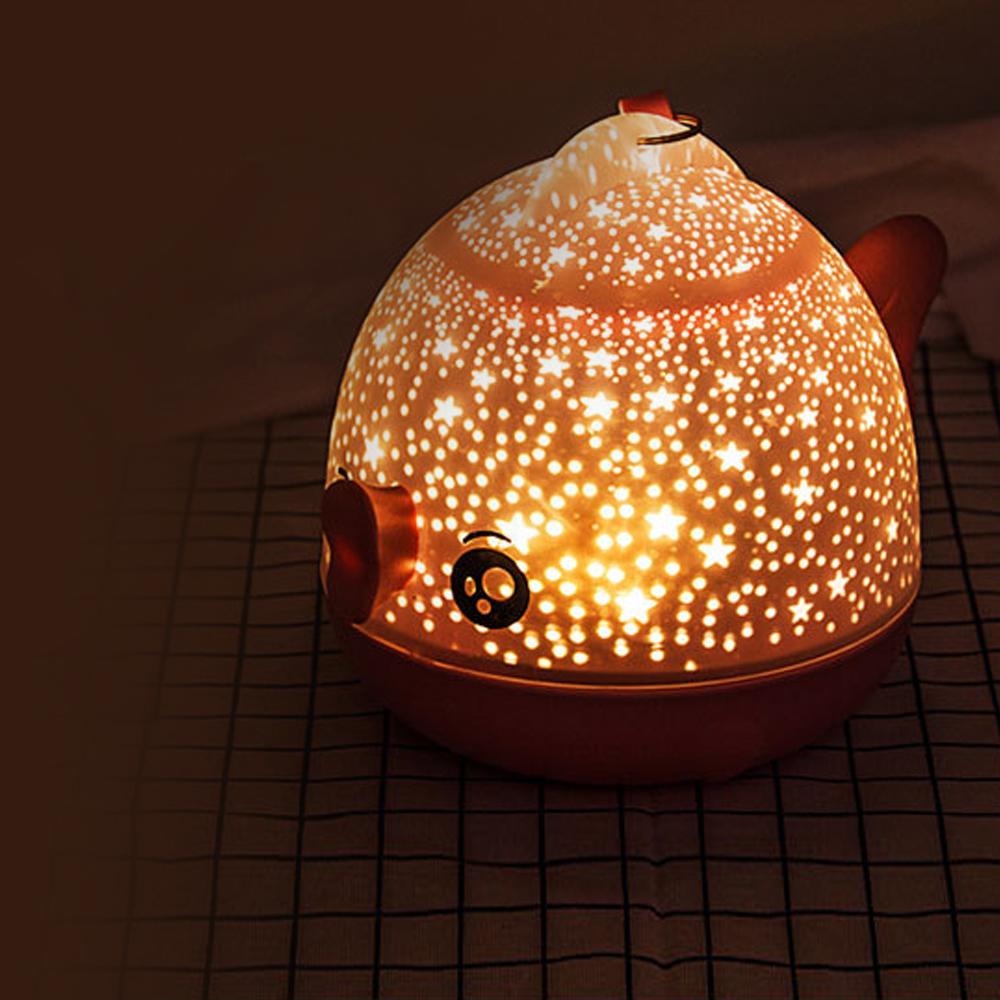 Stellar Custom LED Rotating Star Projection Lamp - Night Light