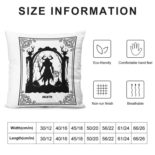 Plush pillow case\-DEATH