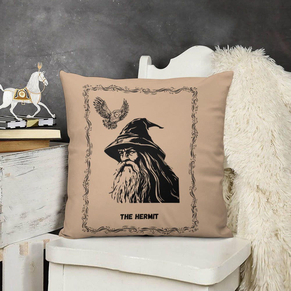 Celestial Plush Throw Pillow Case - THE HERMIT