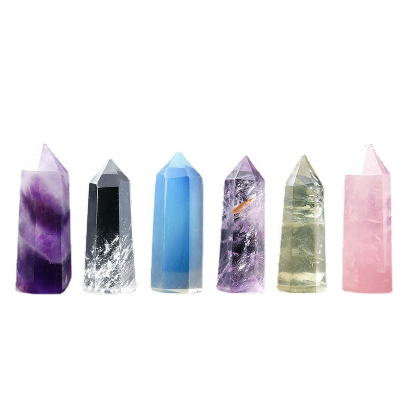 Hexagonal Crystal Energy Pillar Decor