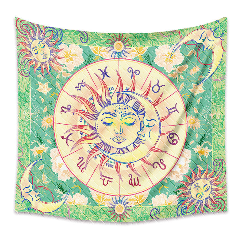 Bohemian Sun and Moon Tapestry