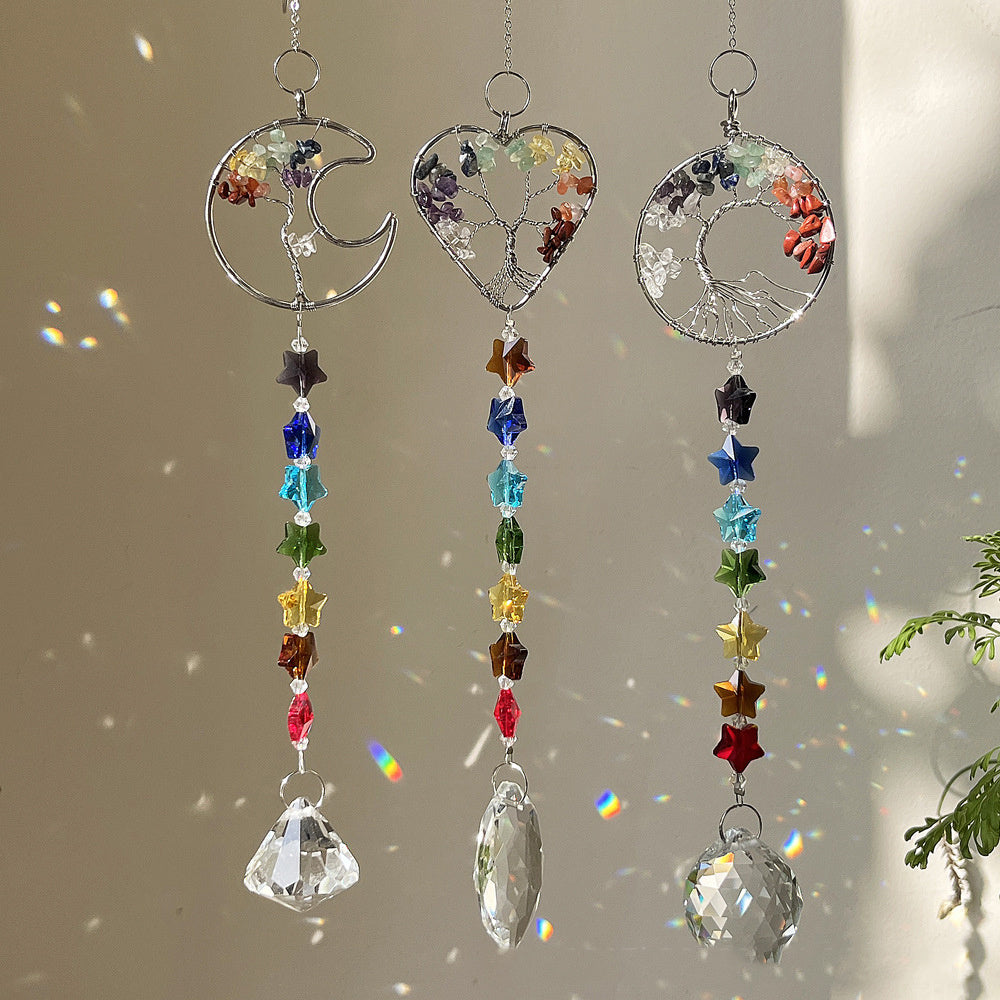 Colorful Crystal Tree Pendant