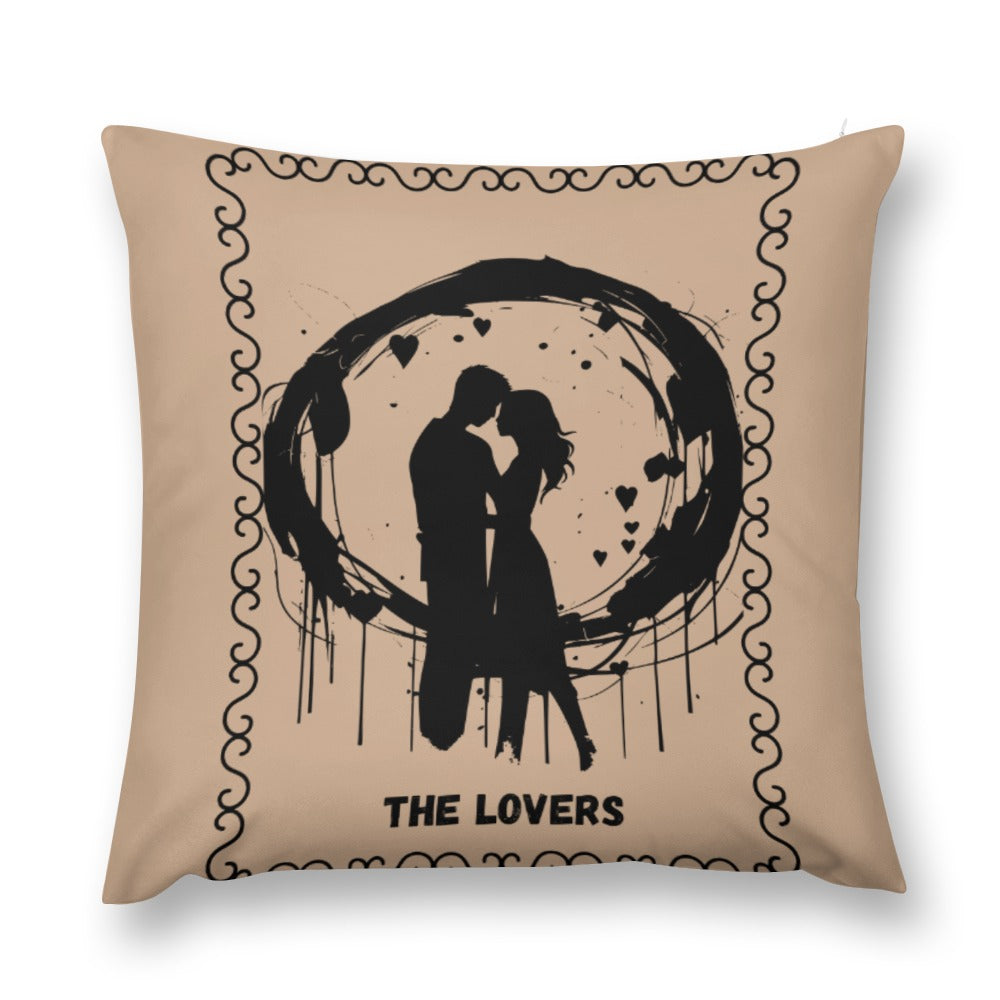 Celestial Plush Throw Pillow Case -  THE LOVERS