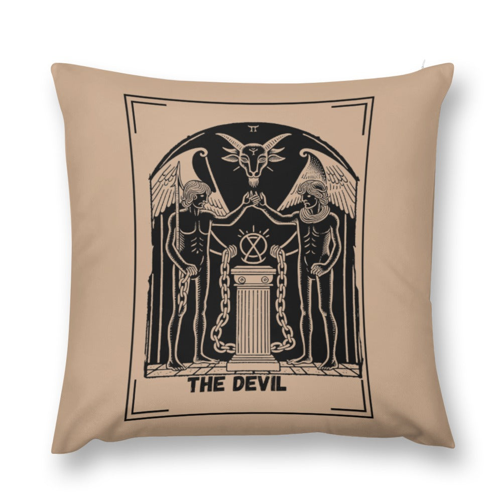 Celestial Plush Throw Pillow Case -  THE DEVIL