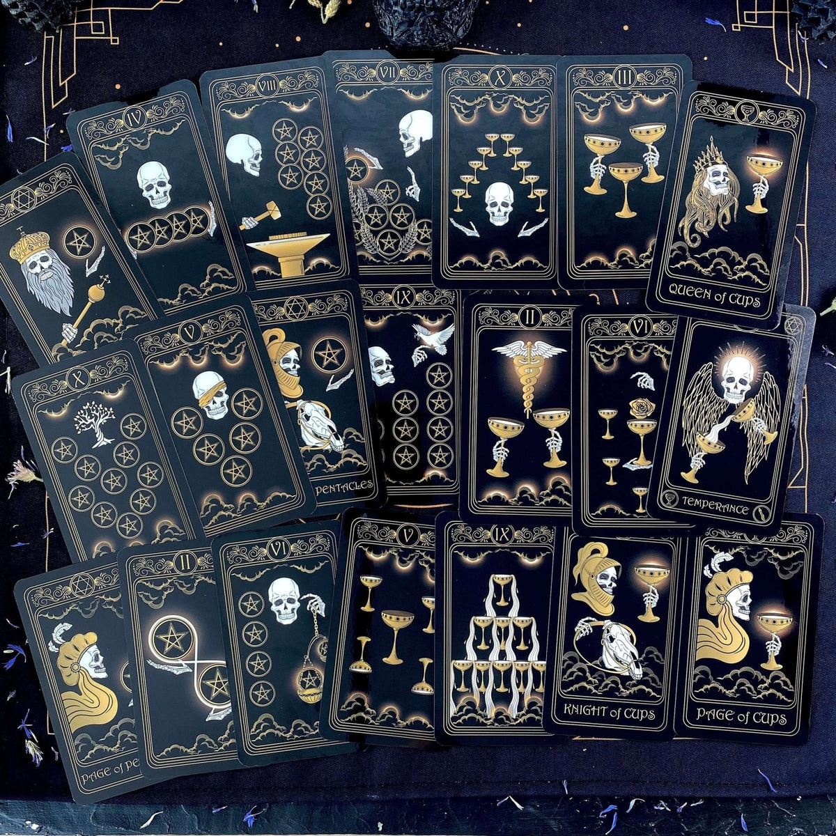 Gold Skull Tarot Deck