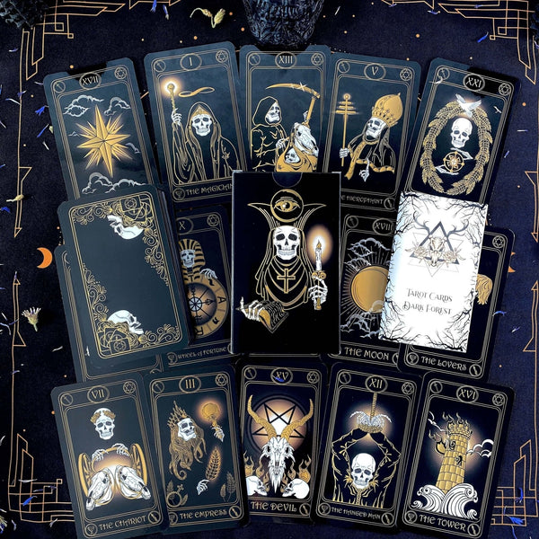 Gold Skull Tarot Deck