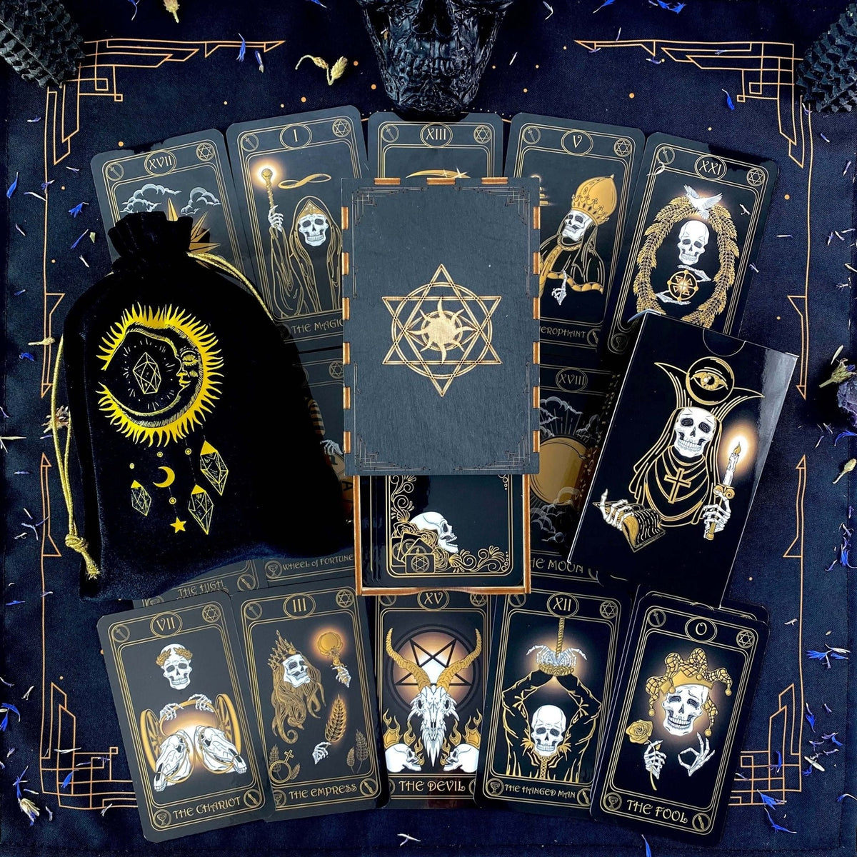 Gold Skull Tarot Deck