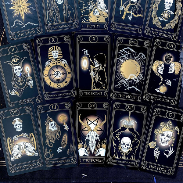 Gold Skull Tarot Deck