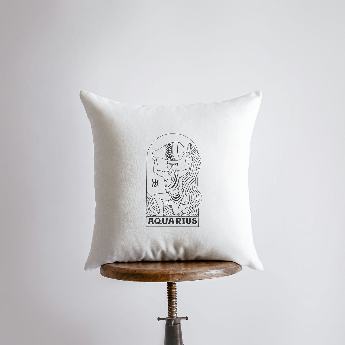 Aquarius | Zodiac | Stars | Astrology | Throw Pillow  | Map of the