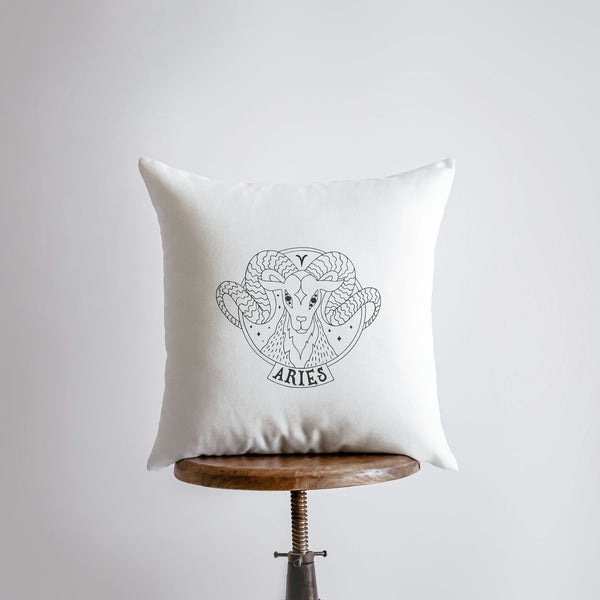 Aries | Zodiac | Stars | Astrology | Throw Pillow  | Map of the Stars