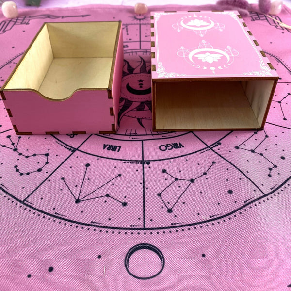 Tarot Wooden Box Pink Lotus