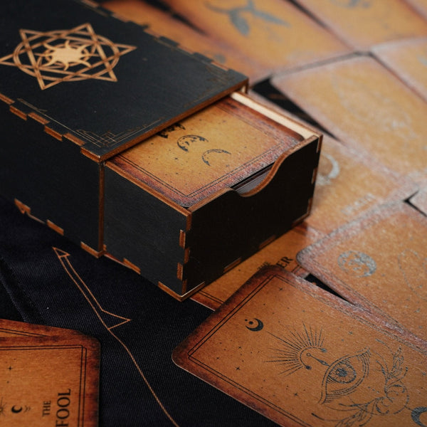 Tarot Wooden Box.Card Box.